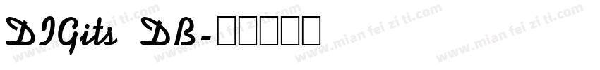 DIGits DB字体转换